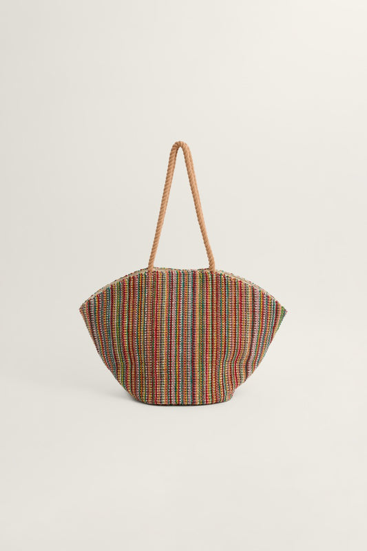 Borsa a conchiglia in juta Alkanet
