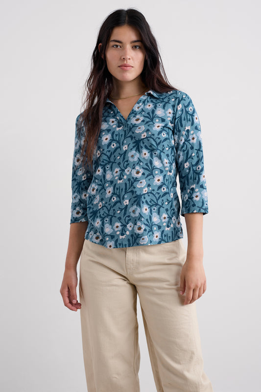 Camicia Wavecrest in jersey di cotone biologico