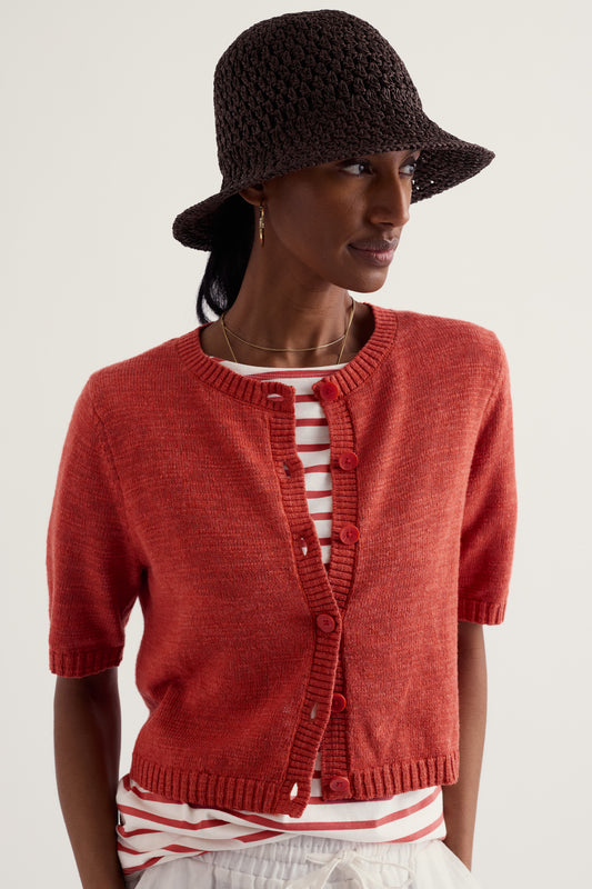 Cardigan Wild Thyme in Lino e Cotone Organico