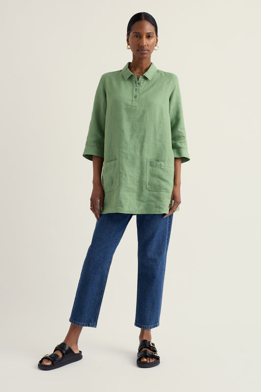 Camicia in lino Artist's Journey