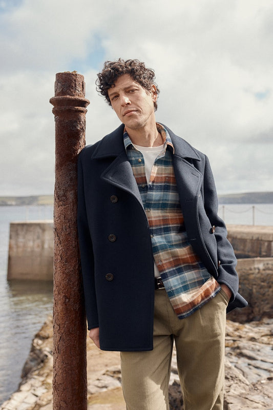 Cappotto da uomo in misto lana Channel