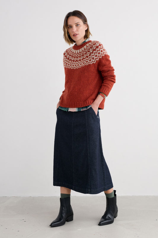 Gonna in denim Capriccio