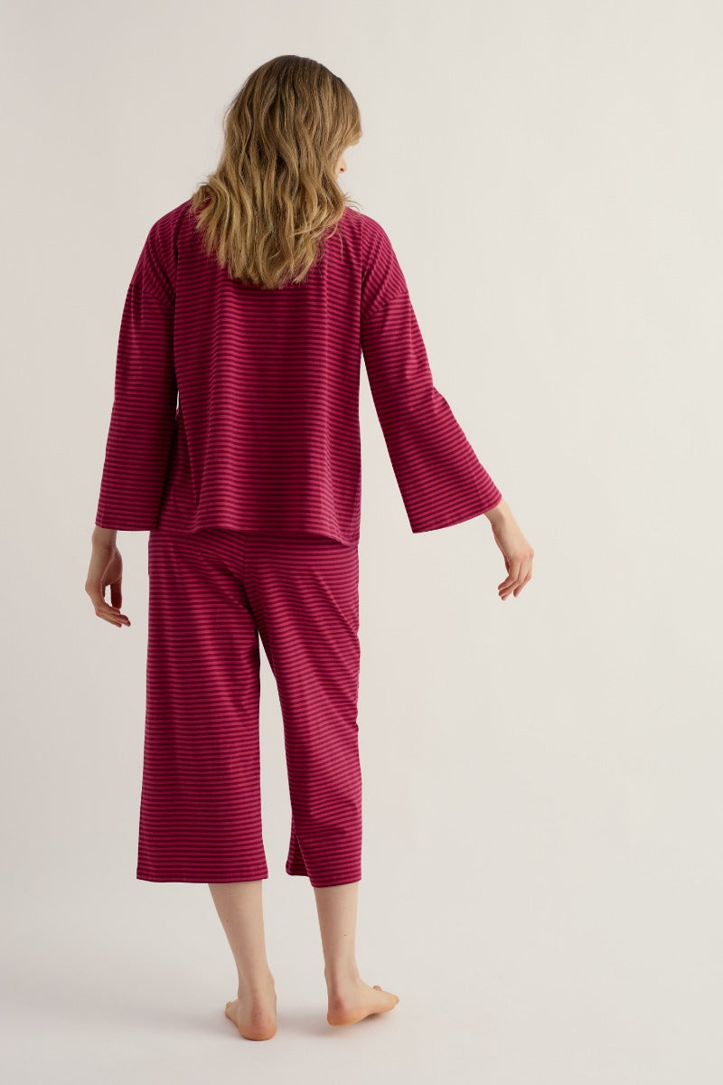 Pyjama en jersey à motif d'ombre d'arbre