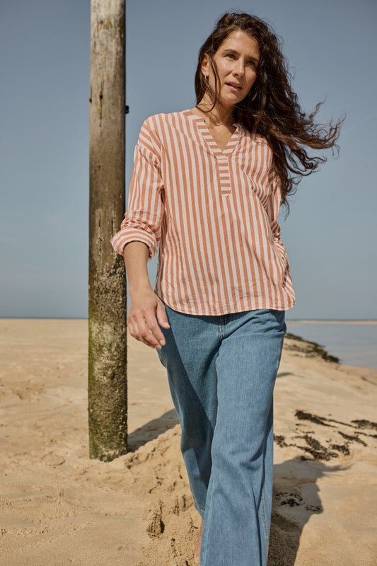 Camicia lunga Eyebright in cotone biologico certificato GOTS