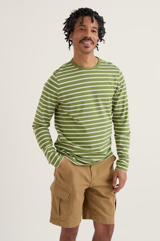 Maglia Uomo a Girocollo Sailor in Cotone Organico Certificato GOTS