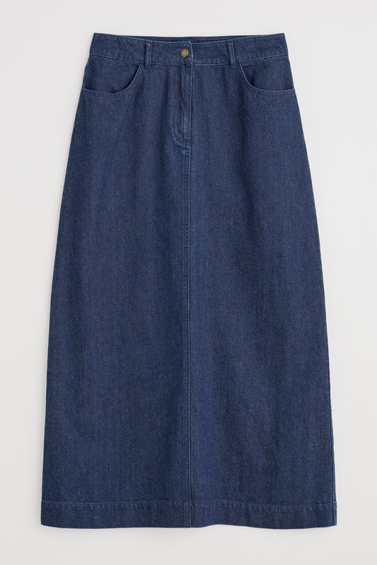 Gonna midi in denim Fruit Tree
