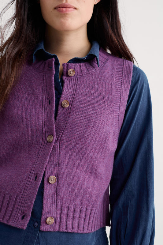 Gilet Derwenn con bottoni  