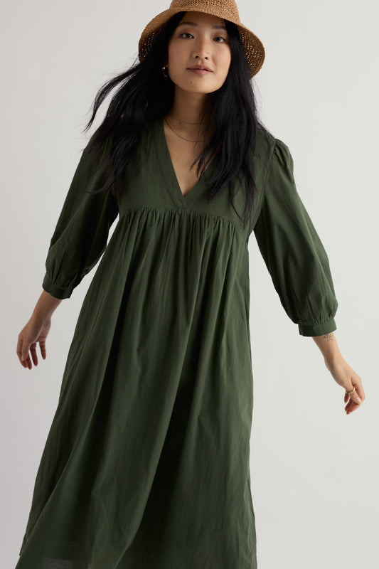 Kaftano Earth Colours in voile di cotone biologico certificato GOTS  