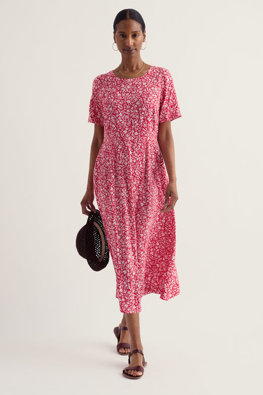 Vestito Midi Tilly a Maniche Corte