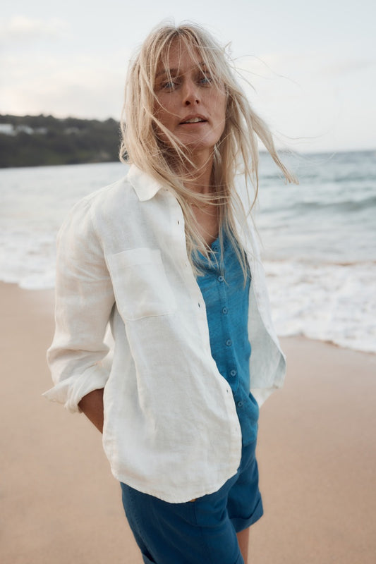 Camicia in lino Hazel Branch